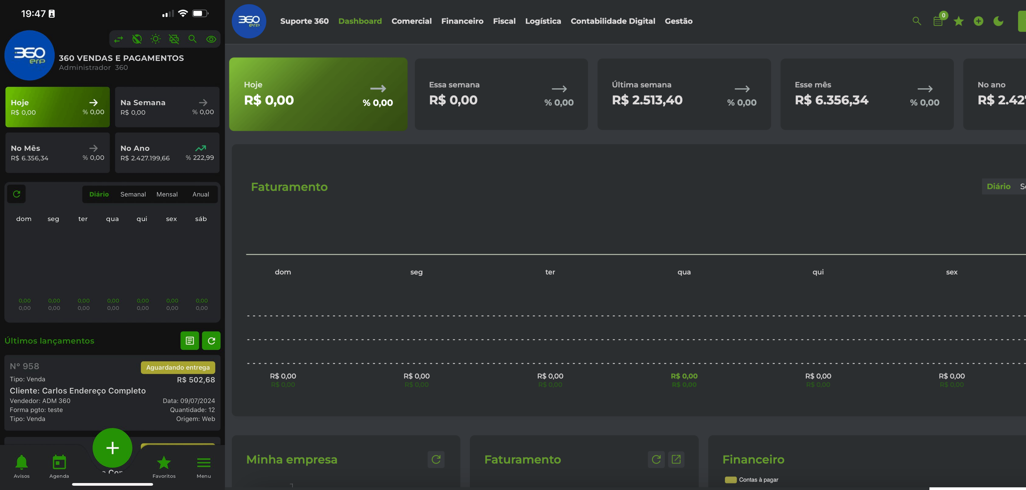 ERP Dashboard