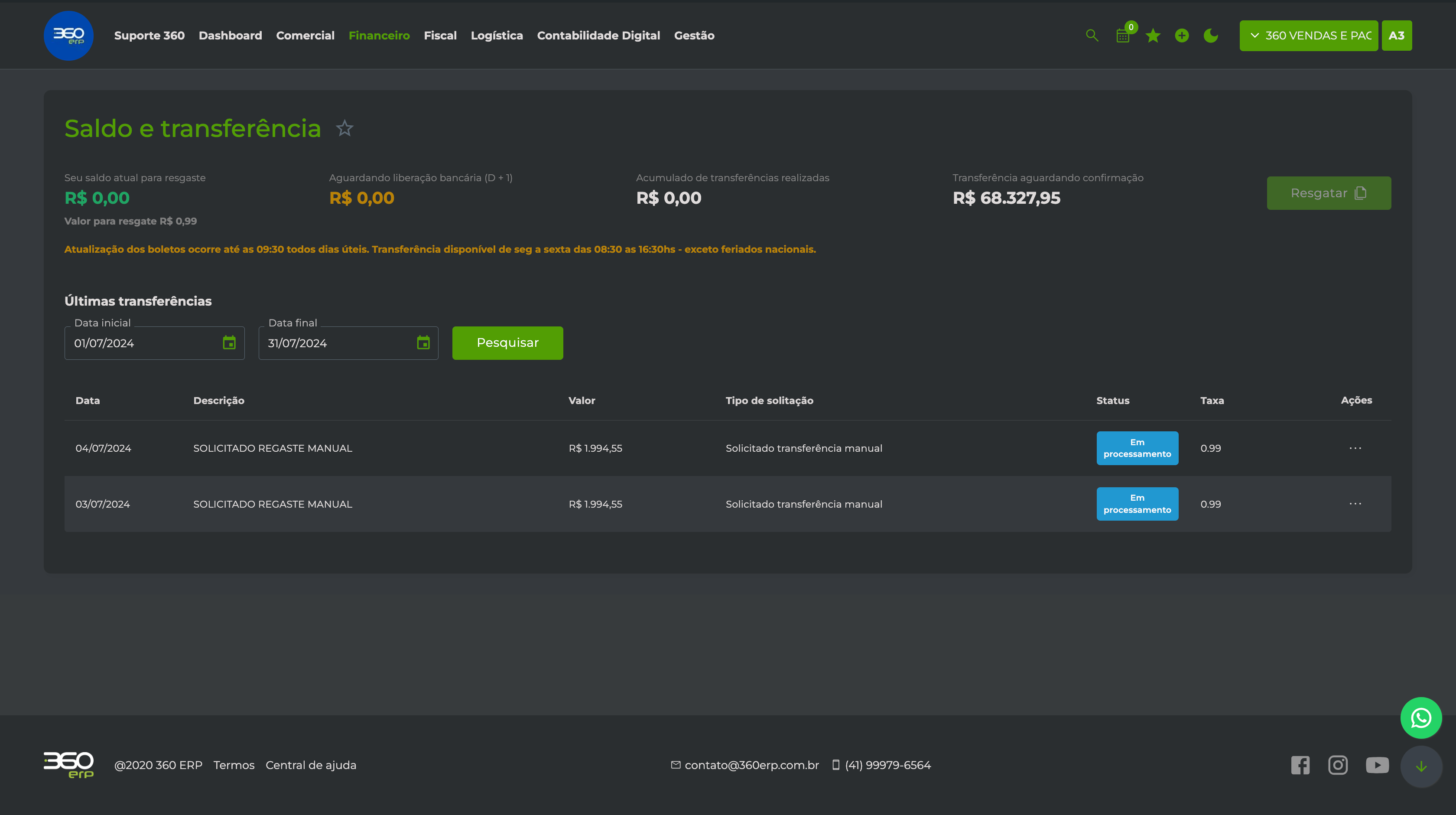 ERP Dashboard