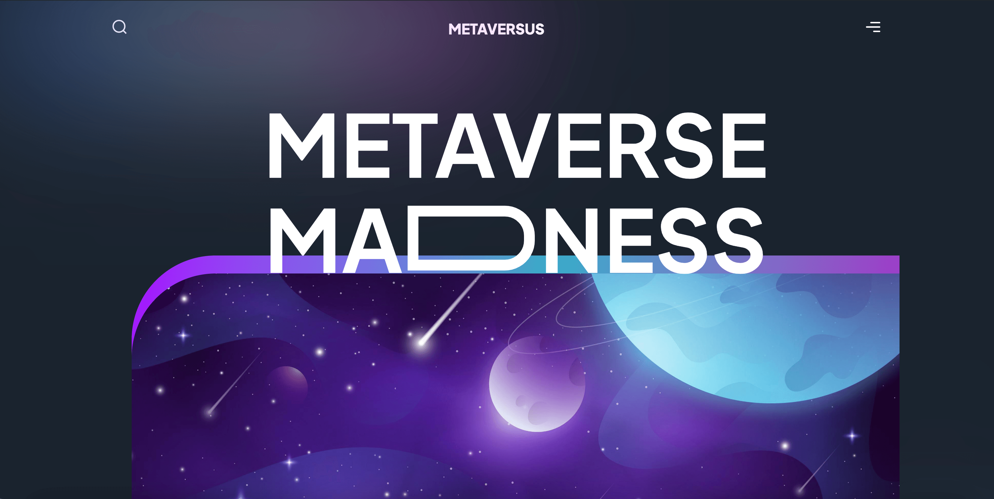 Metaversus Homepage