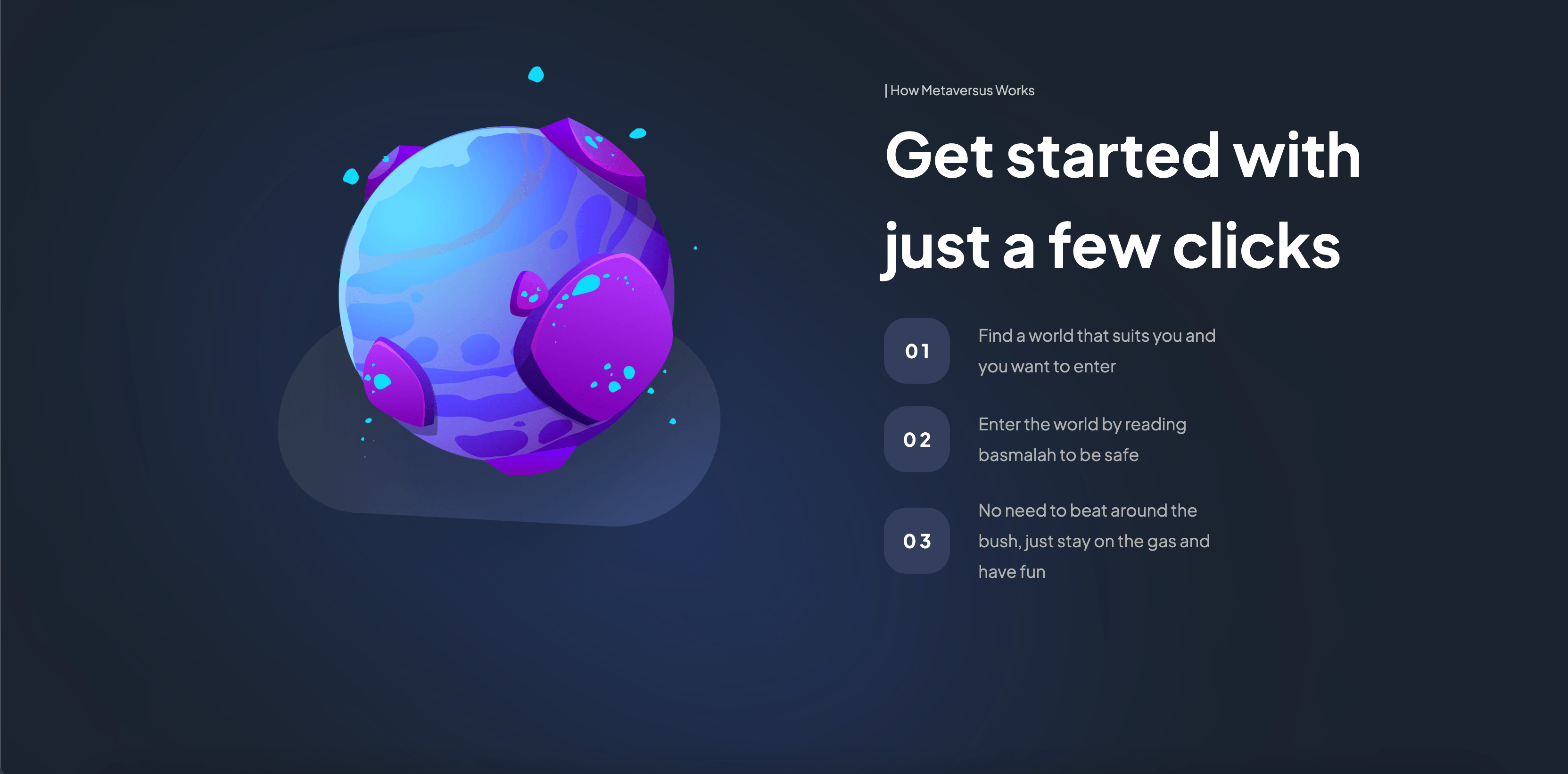 VR Landing Page