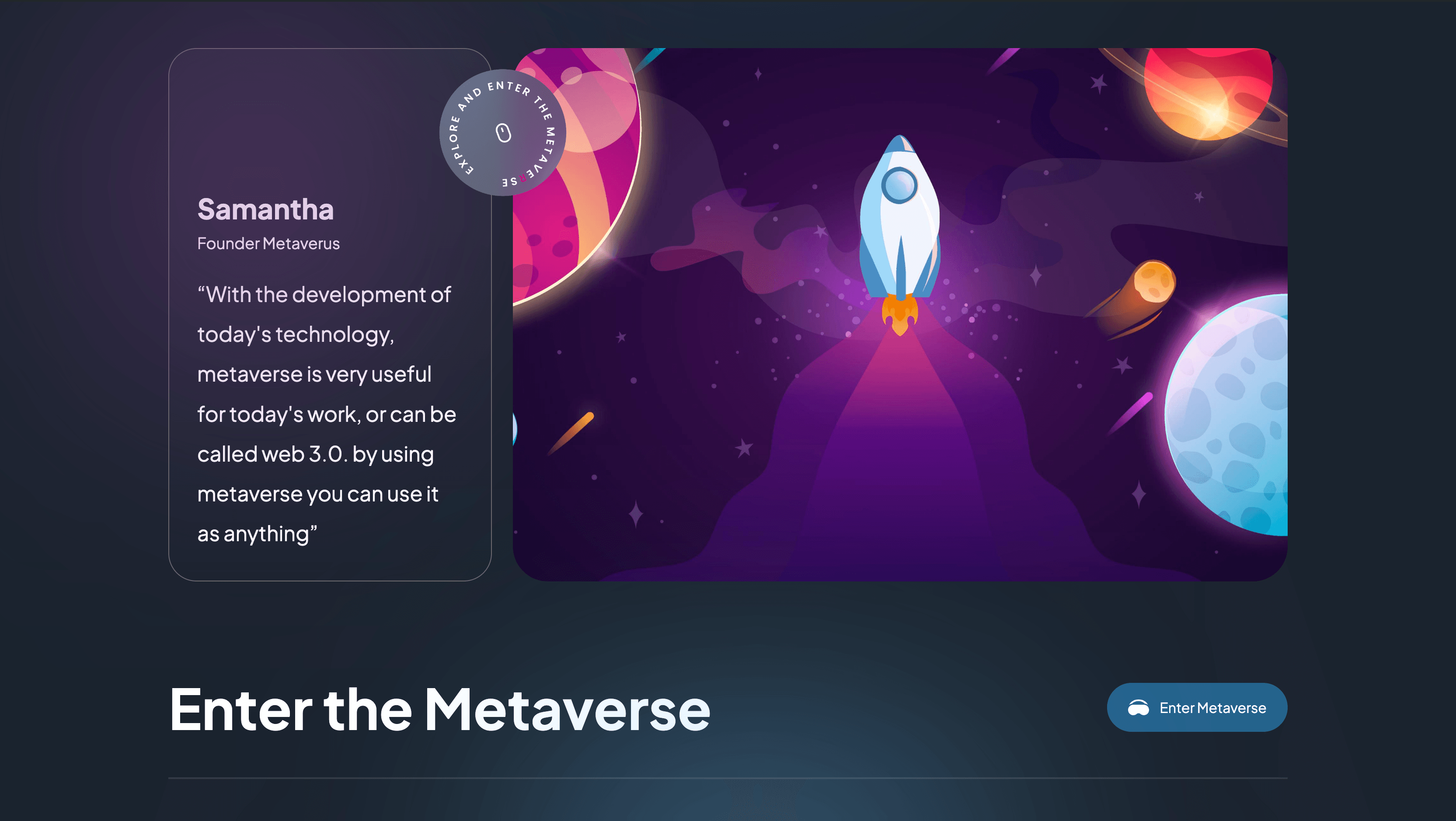 VR Landing Page